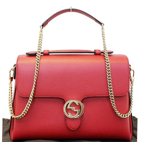 gucci interlocking gg leather bag|gucci interlocking gg shoulder bag.